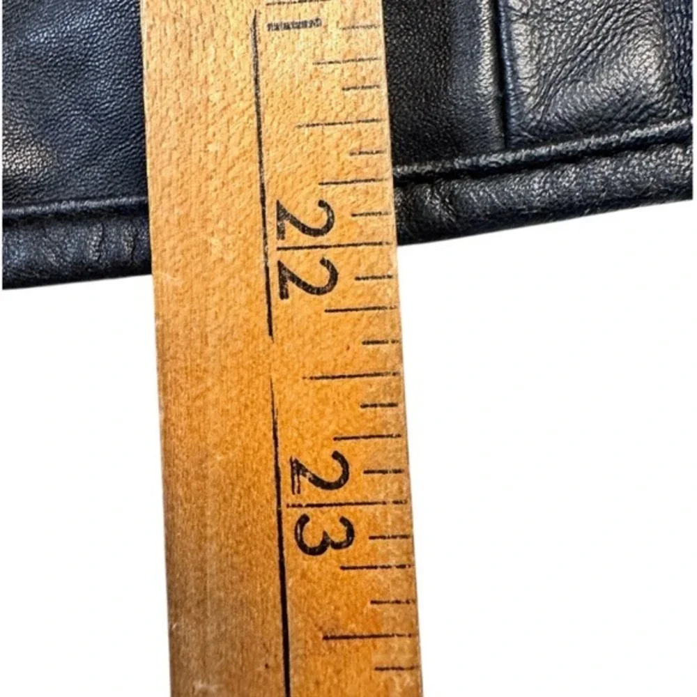 Vance Leather collection‎ women XXXXL Black Genuine Motorcycle Jacket 11 Zippers